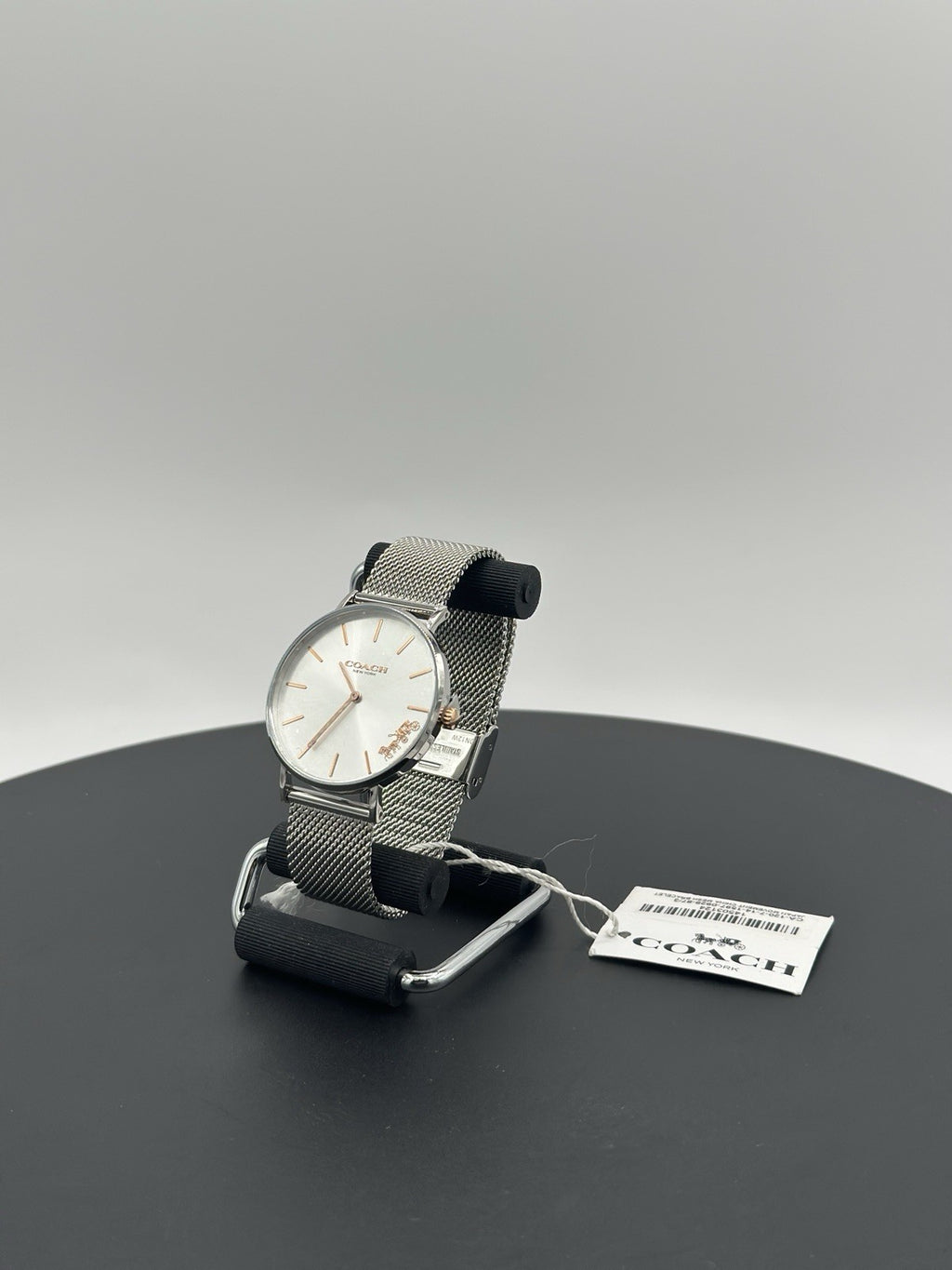 Coach Women's Watch 14503124 Quartz Perry Silver Dial Mesh Stainless Steel 36mm