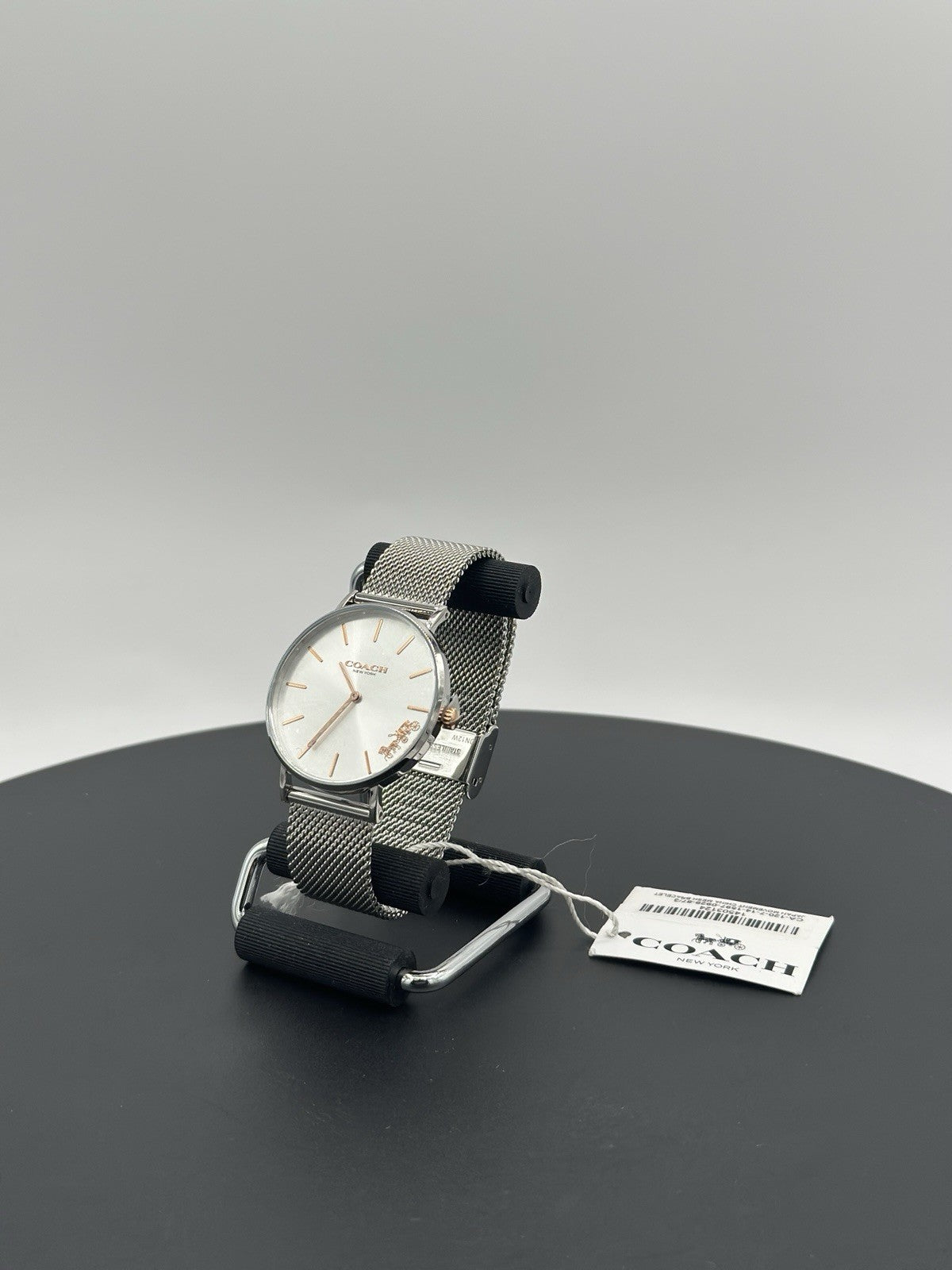 Coach Women's Watch 14503124 Quartz Perry Silver Dial Mesh Stainless Steel 36mm