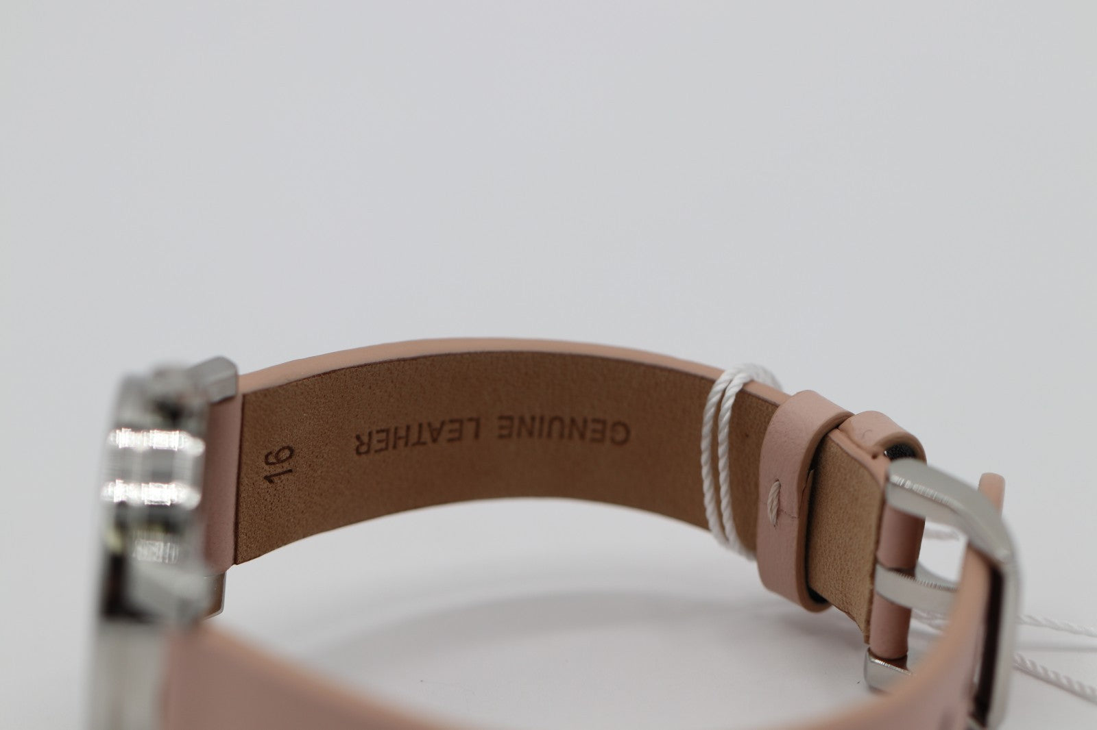 Movado Bold Access Quartz Pink Dial Leather Strap Ladies Watch 3601162