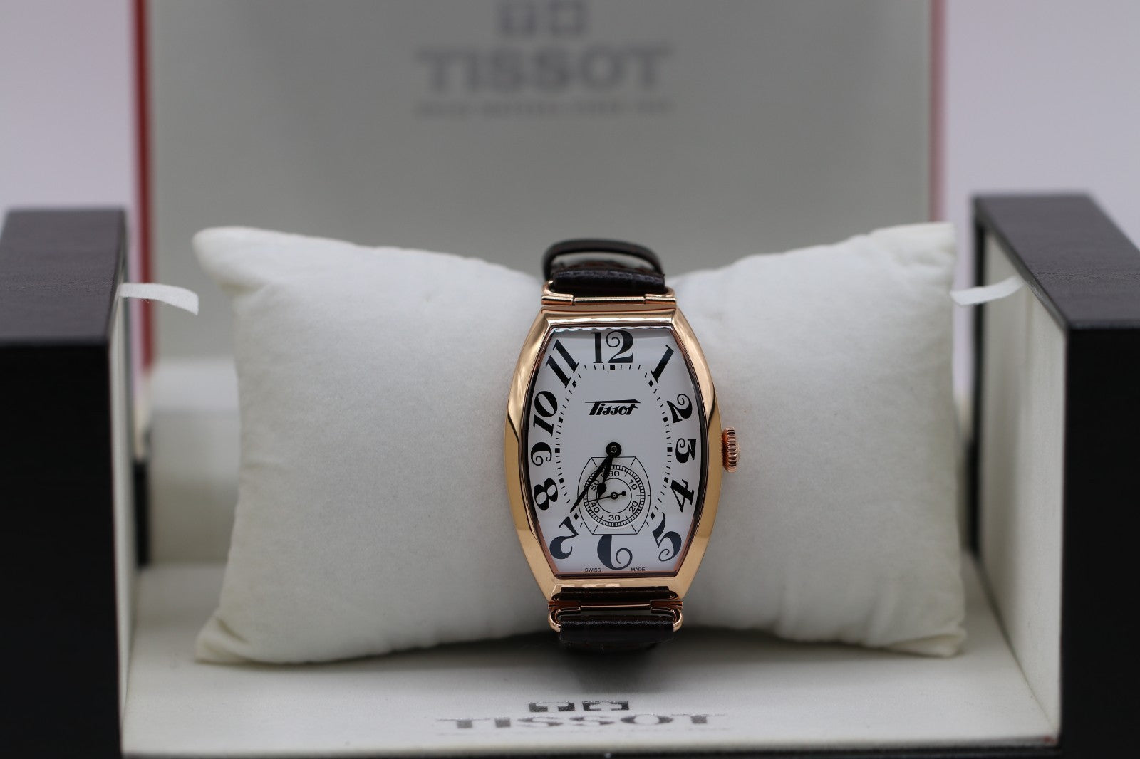 Tissot T1285053601200 Unisex Watch Analog Display Manual Movement Leather Band