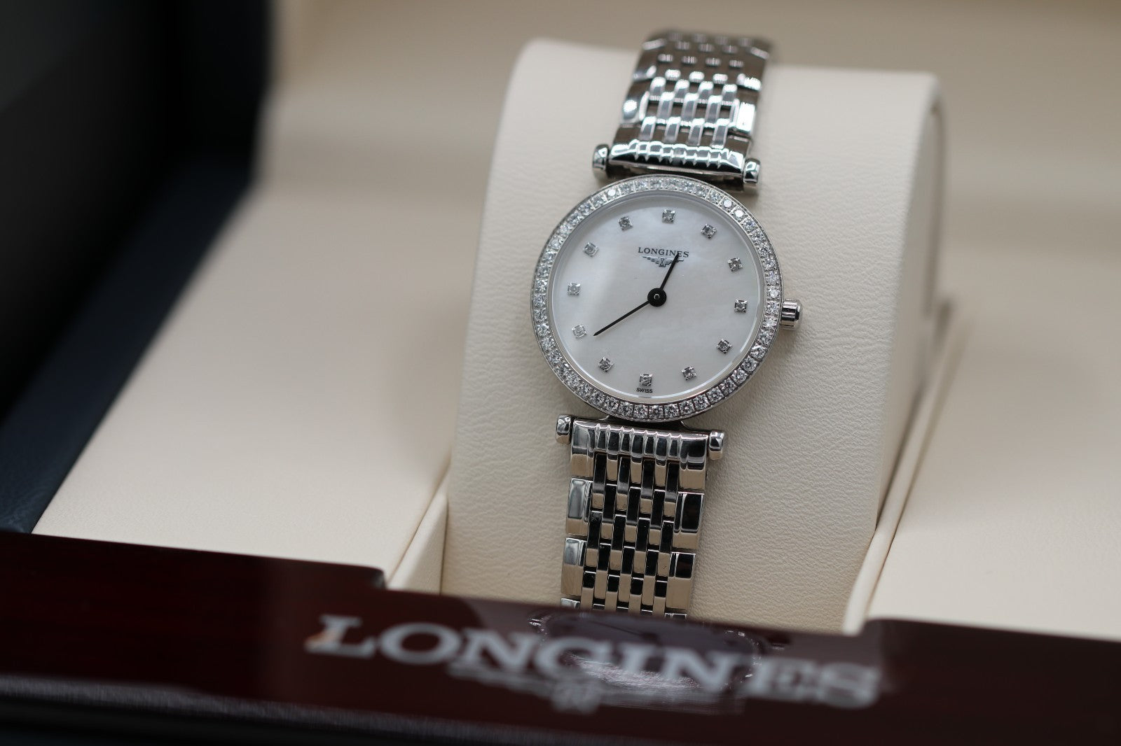 Longines La Grande Classique MOP Diamond Ladies Watch L4.241.0.80.6