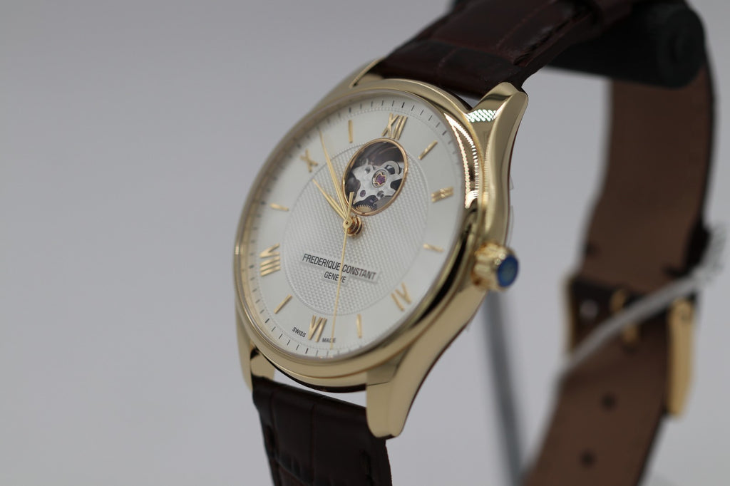 Frédérique Constant Classic Heartbeat Gold Men's Automatic Watch - FC-310MS5B5