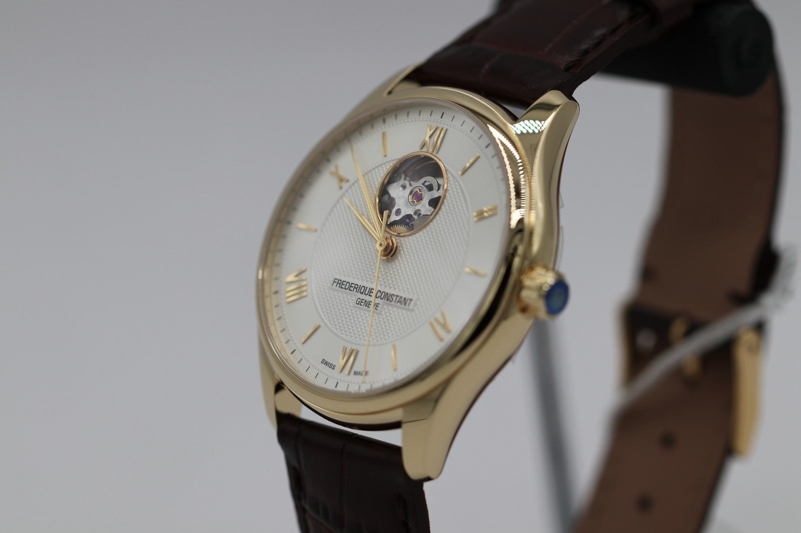 Frédérique Constant Classic Heartbeat Gold Men's Automatic Watch - FC-310MS5B5