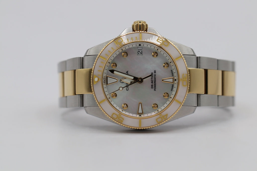 CERTINA Women Analog Automatic Casual Watch Classic Dress Mother of Pearl Dial