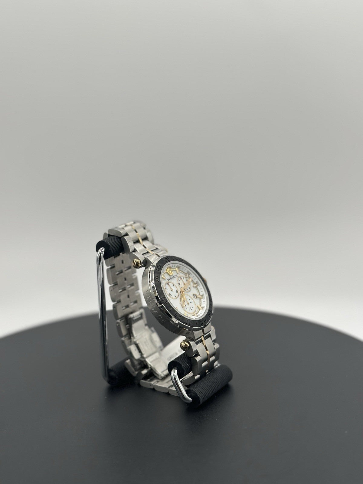 Versace Wristwatch GRECA CHRONO Chronograph Silver dial Stainless steel NEW
