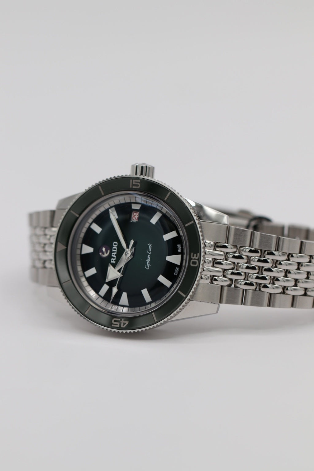 Rado Captain Cook 42mm Auto Green Dial Men's Watch R32505318