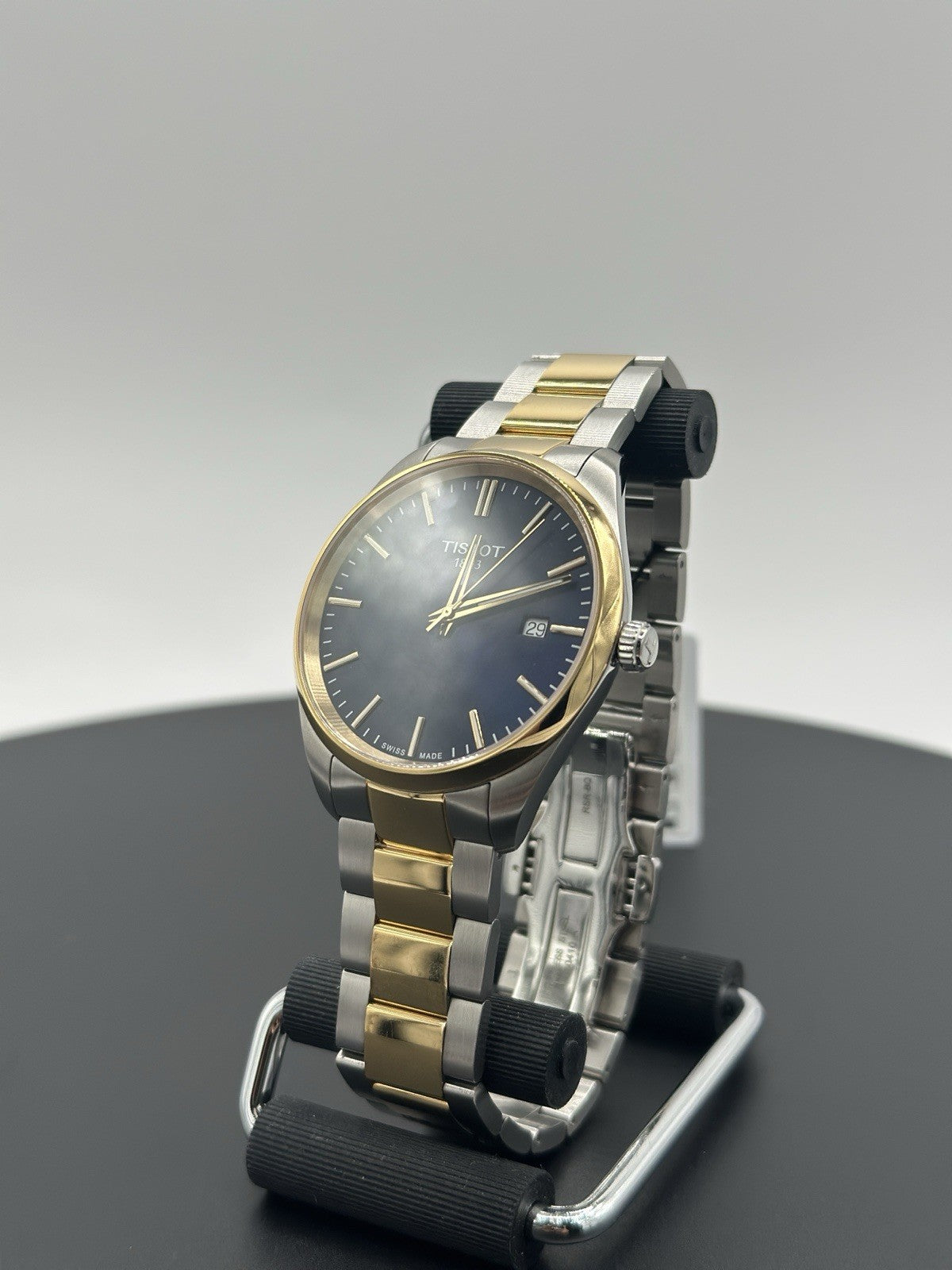Tissot PR 100 Blue Dial Two-Tone Quartz Men's Watch T1504102204100