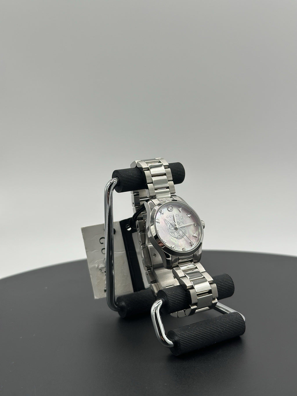 Gucci G-Timeless Women's Pink MOP Dial Stainless Steel Quartz Watch YA1265013