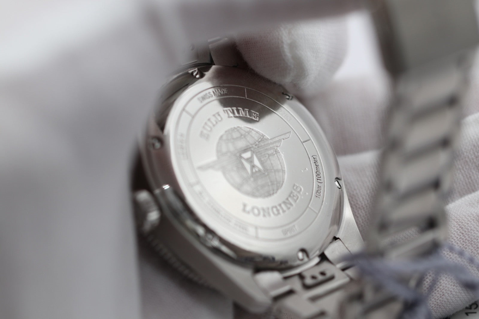 Longines Spirit Zulu Time 42mm Black Dial Steel Men's Watch L38124536