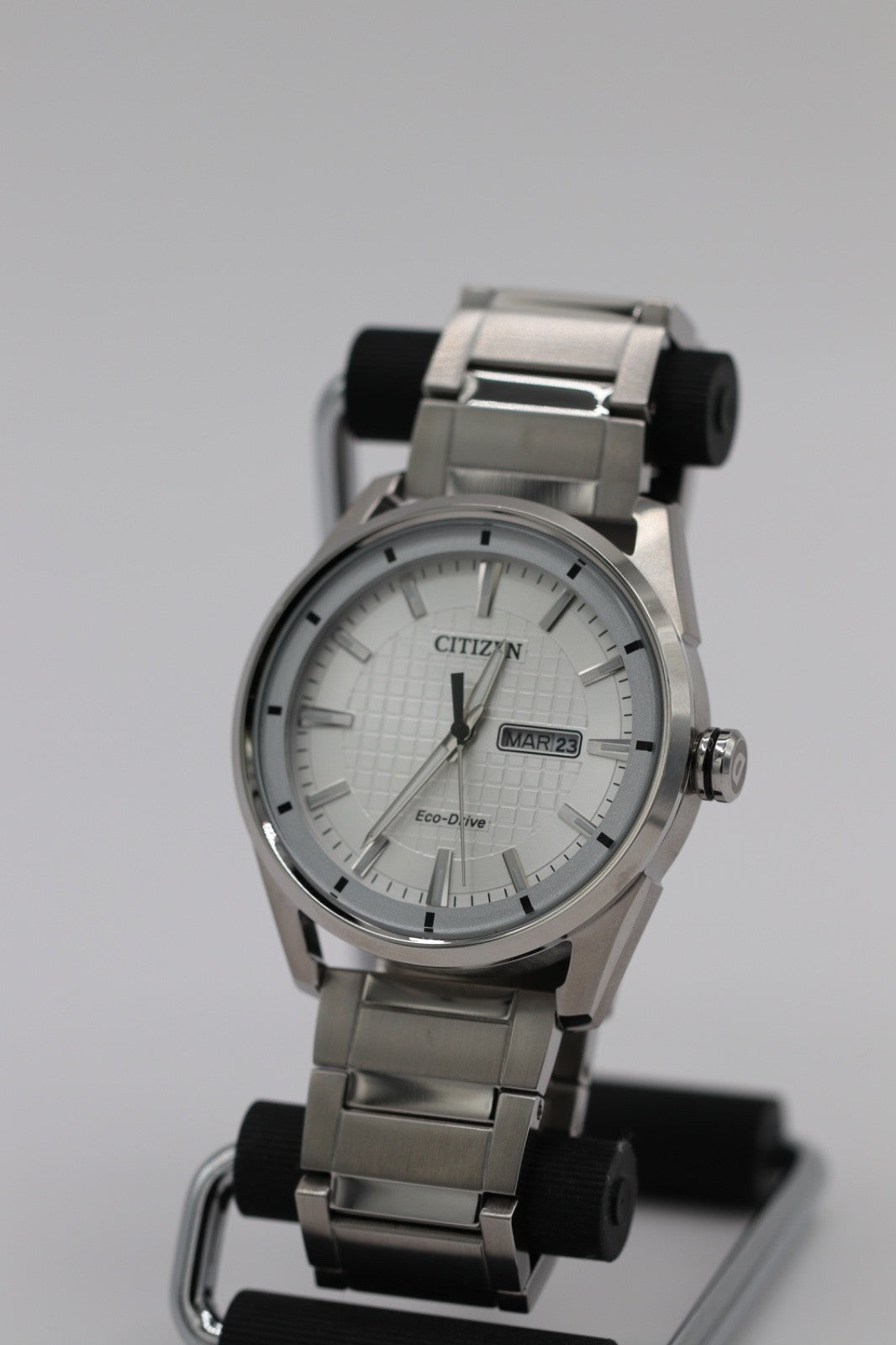Citizen Eco-Drive CTO Mens Silver Calendar Bracelet Watch 42mm  AW0080-57A