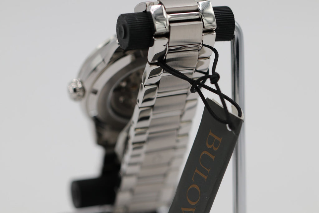 Bulova Classic BUL 96A208 Automatic SS Skeleton 21 Jewels Men's Watch