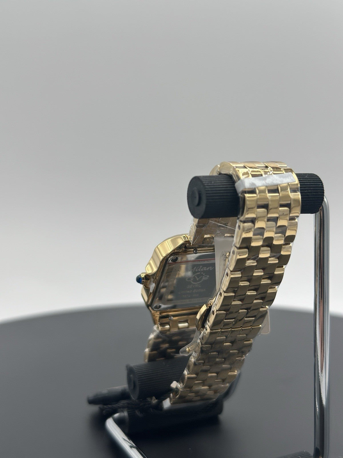GV2 by Gevril Women's Milan 12112B Swiss Quartz IPYG Gold Steel Diamond Watch