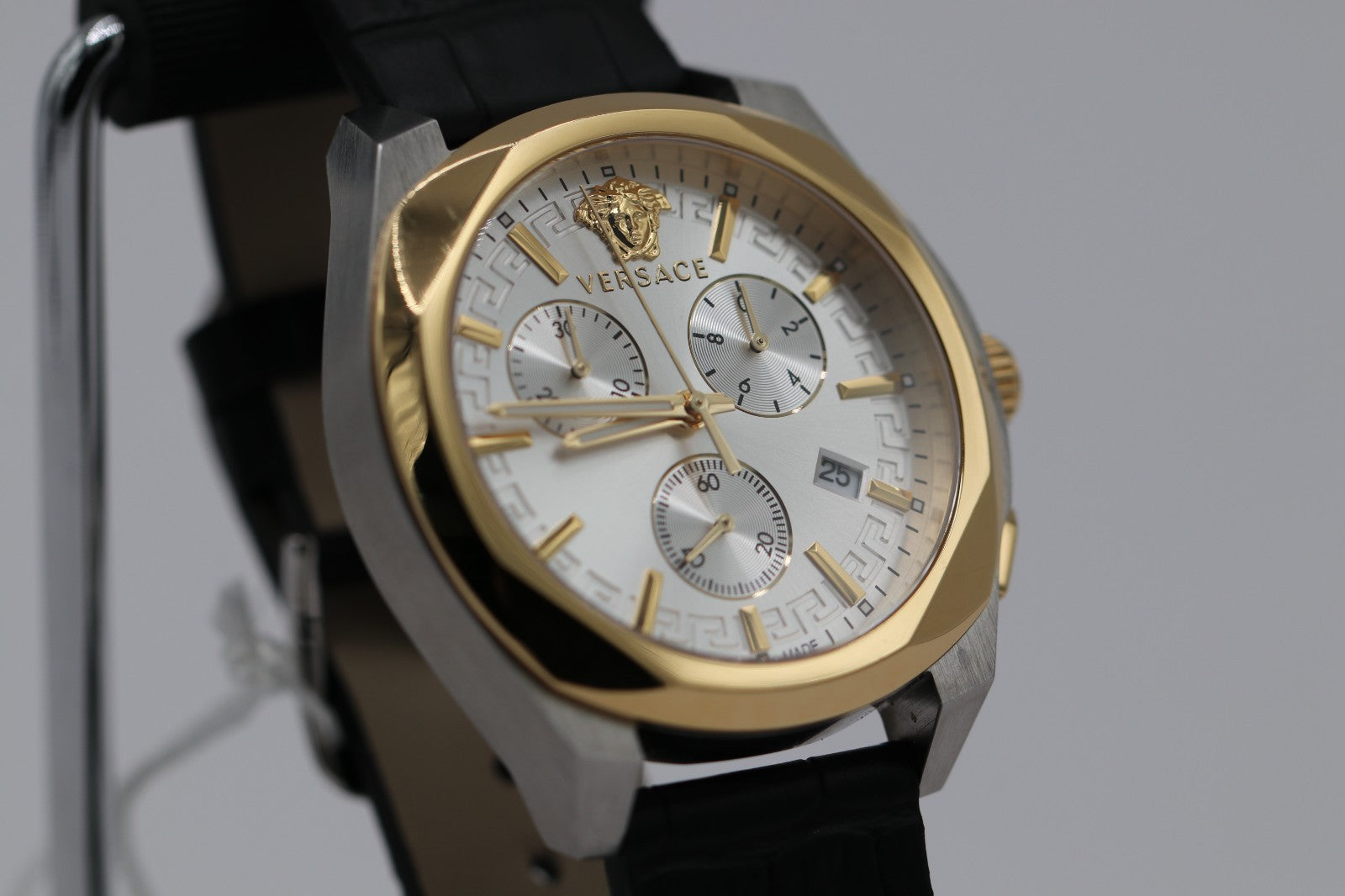 Versace Two Tone 40mm Strap Fashion Watch