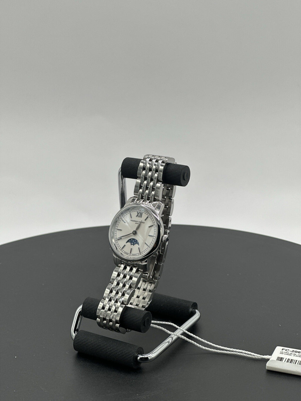 Frederique Constant Slimline Moonphase Stainless Steel Swiss Watch-FC 206W1S6B