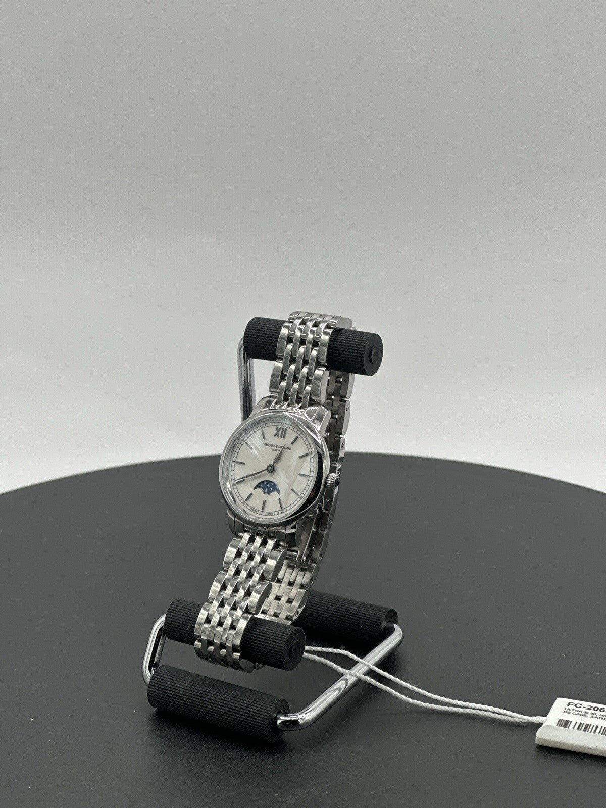 Frederique Constant Slimline Moonphase Stainless Steel Swiss Watch-FC 206W1S6B