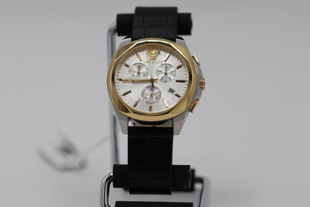 Versace Two Tone 40mm Strap Fashion Watch