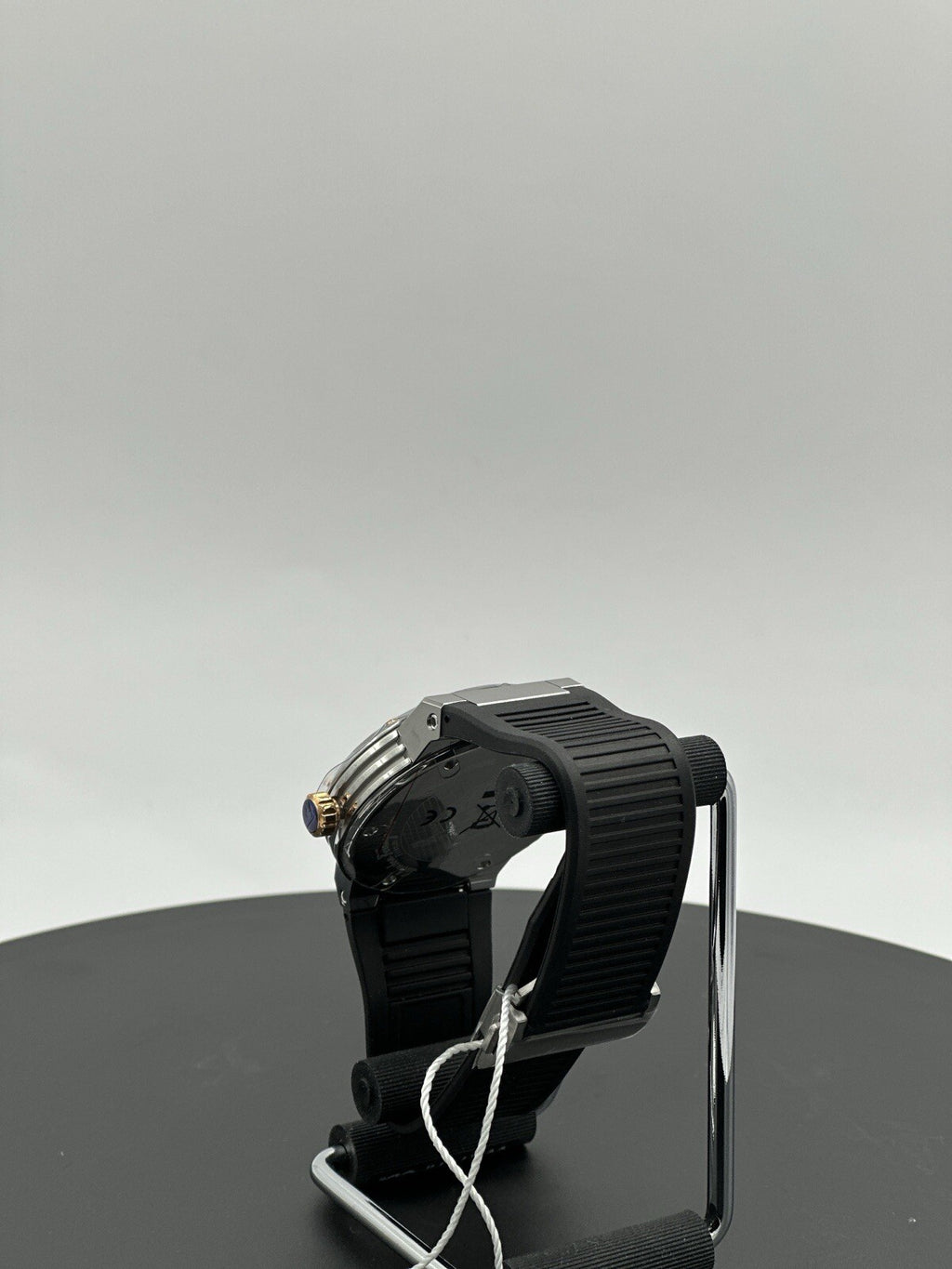 Salvatore Ferragamo F-80 44 mm Silver Stainless Steel with Black Rubber $1,195
