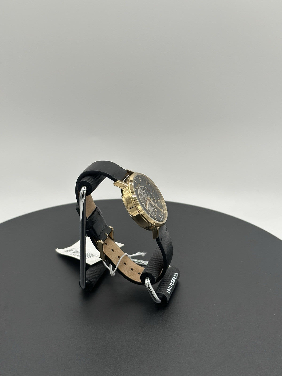 New Caravelle Men's Classic Black Dial Watch Genuine Leather Durable 44A121 $275