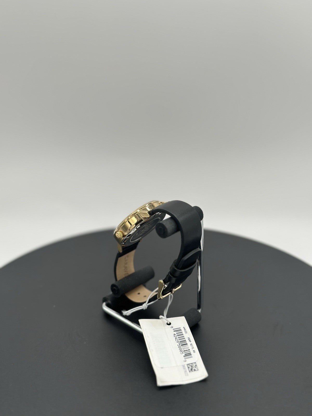 New Caravelle Men's Classic Black Dial Watch Genuine Leather Durable 44A121 $275