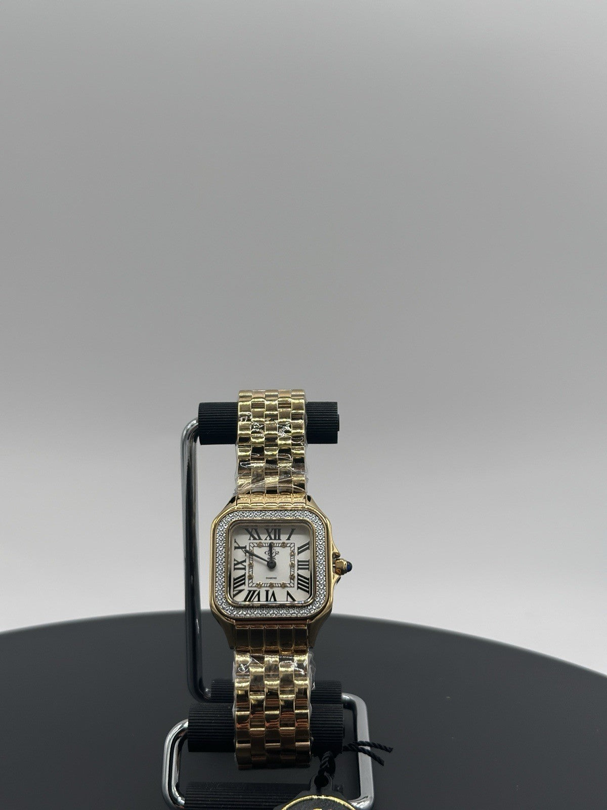 GV2 by Gevril Women's Milan 12112B Swiss Quartz IPYG Gold Steel Diamond Watch