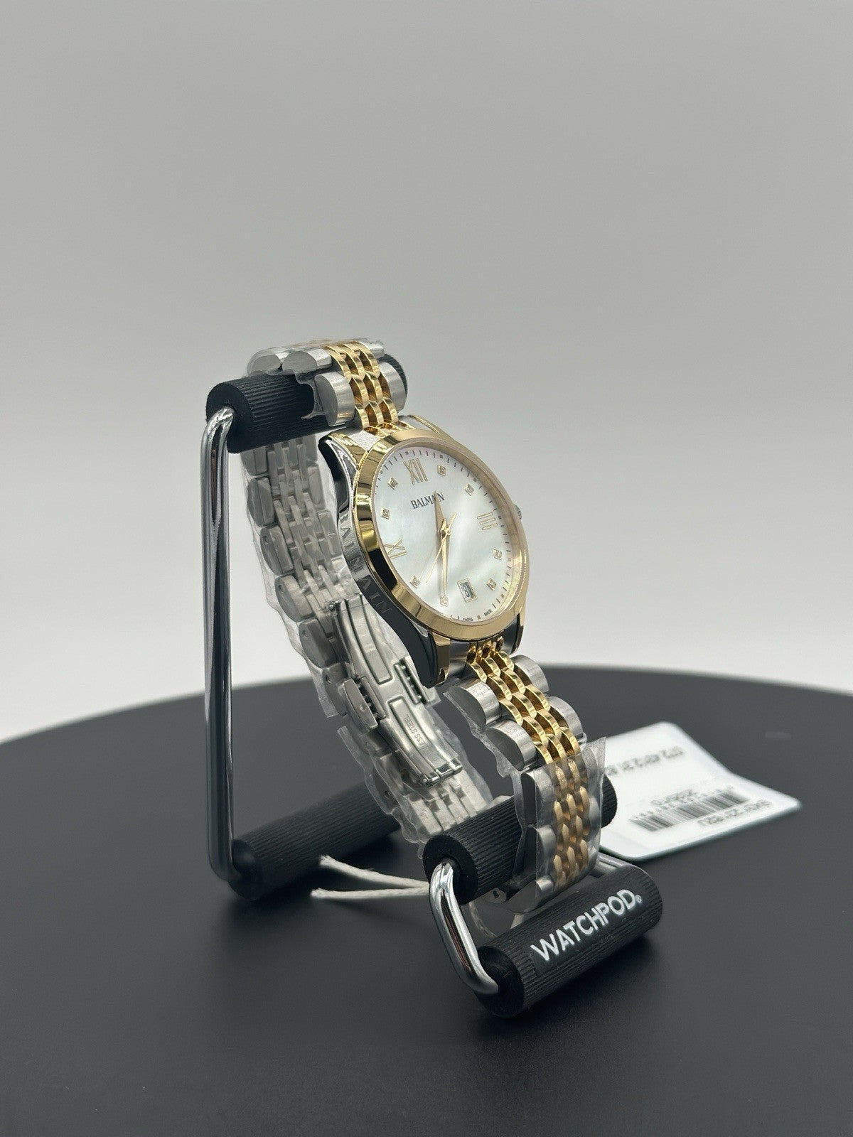 NEW Balmain B43123182 Swiss Classic R Diamond 2-Tone Stainless Bracelet Watch