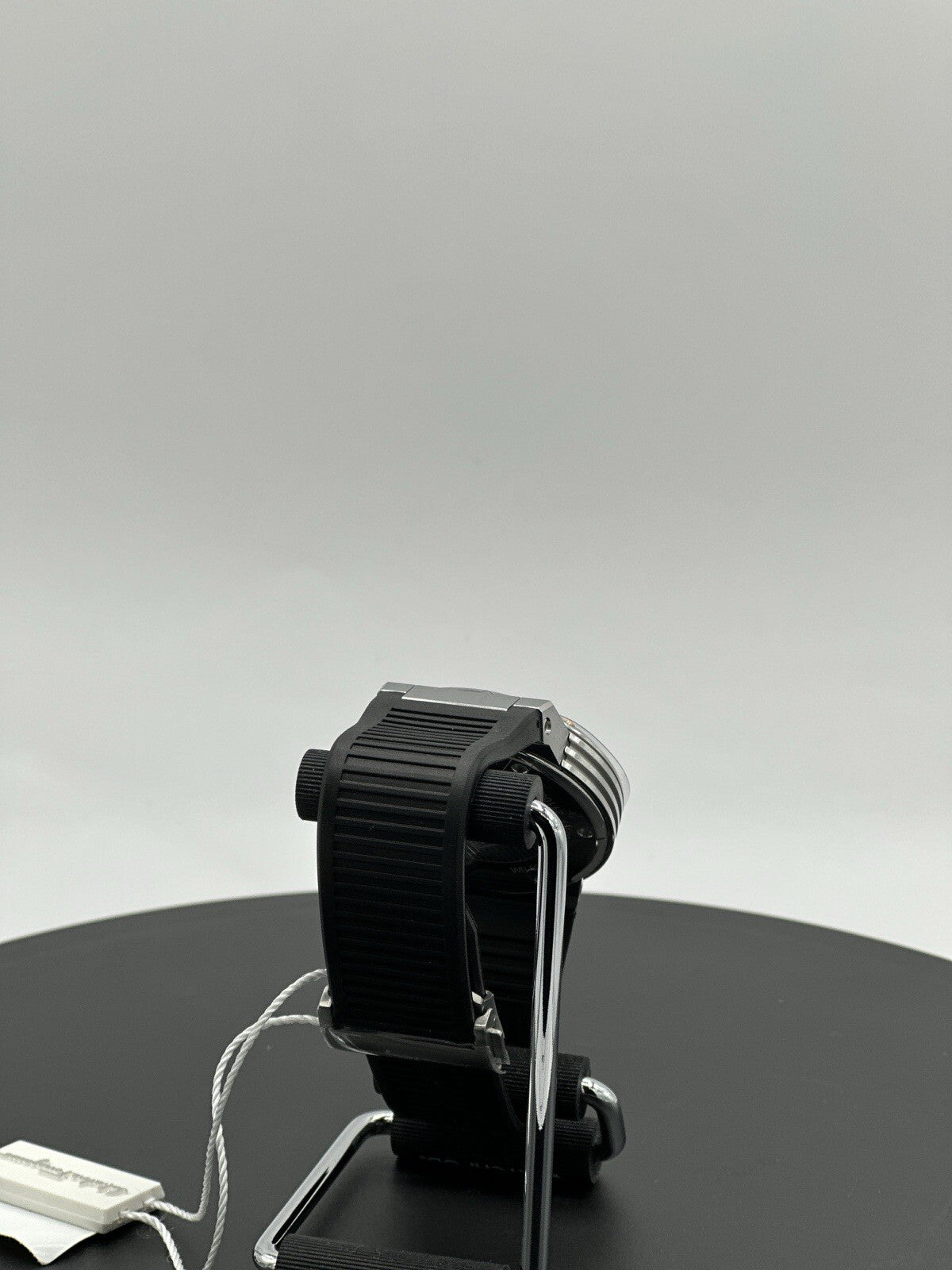 Salvatore Ferragamo F-80 44 mm Silver Stainless Steel with Black Rubber $1,195
