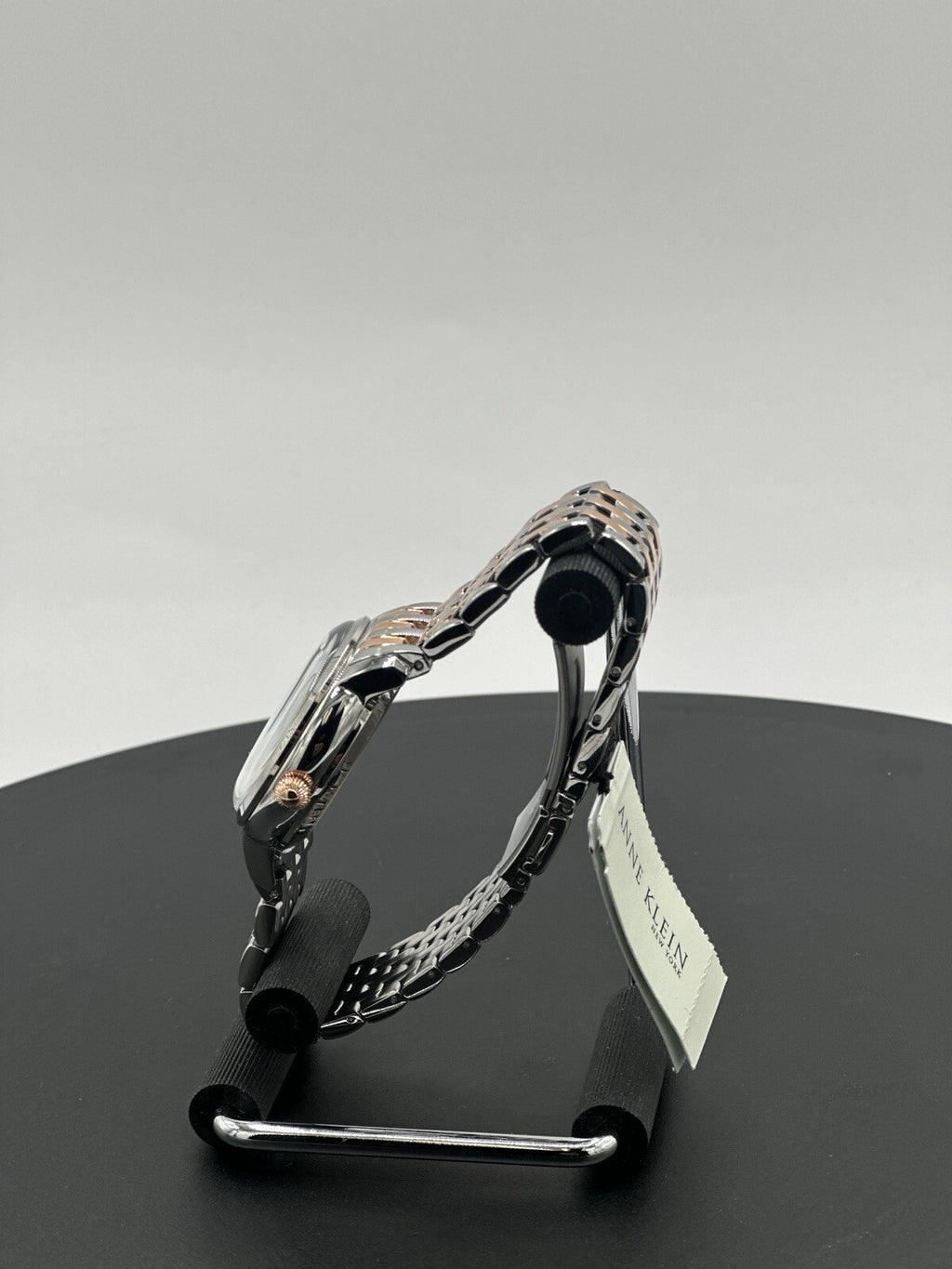 Anne Klein 12/2339MPRT 36 mm Silver Stainless Steel Case with Rose...