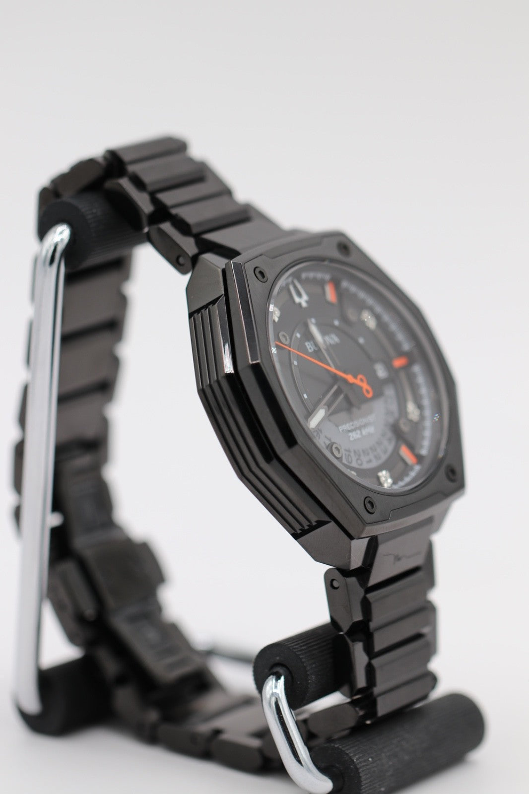 Bulova Men's Series X Quartz Calendar HPQ Precisionist Black Watch 45 MM 98D183