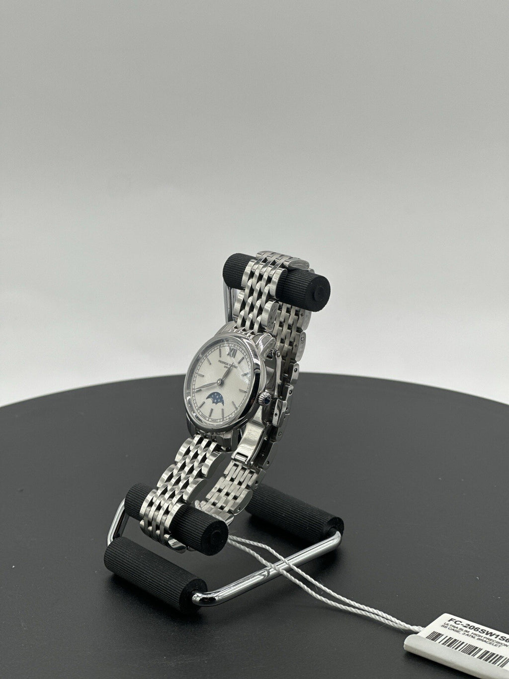 Frederique Constant Slimline Moonphase Stainless Steel Swiss Watch-FC 206W1S6B