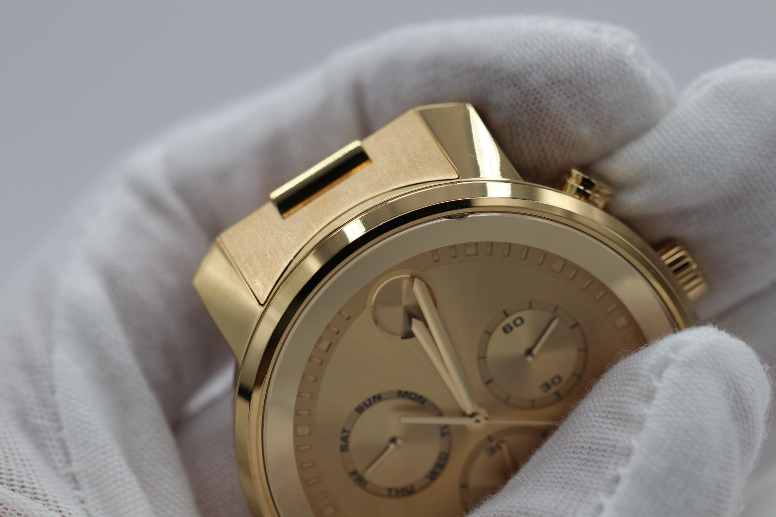 Movado Bold Gold Chronograph Dial Men's Watch 3600485