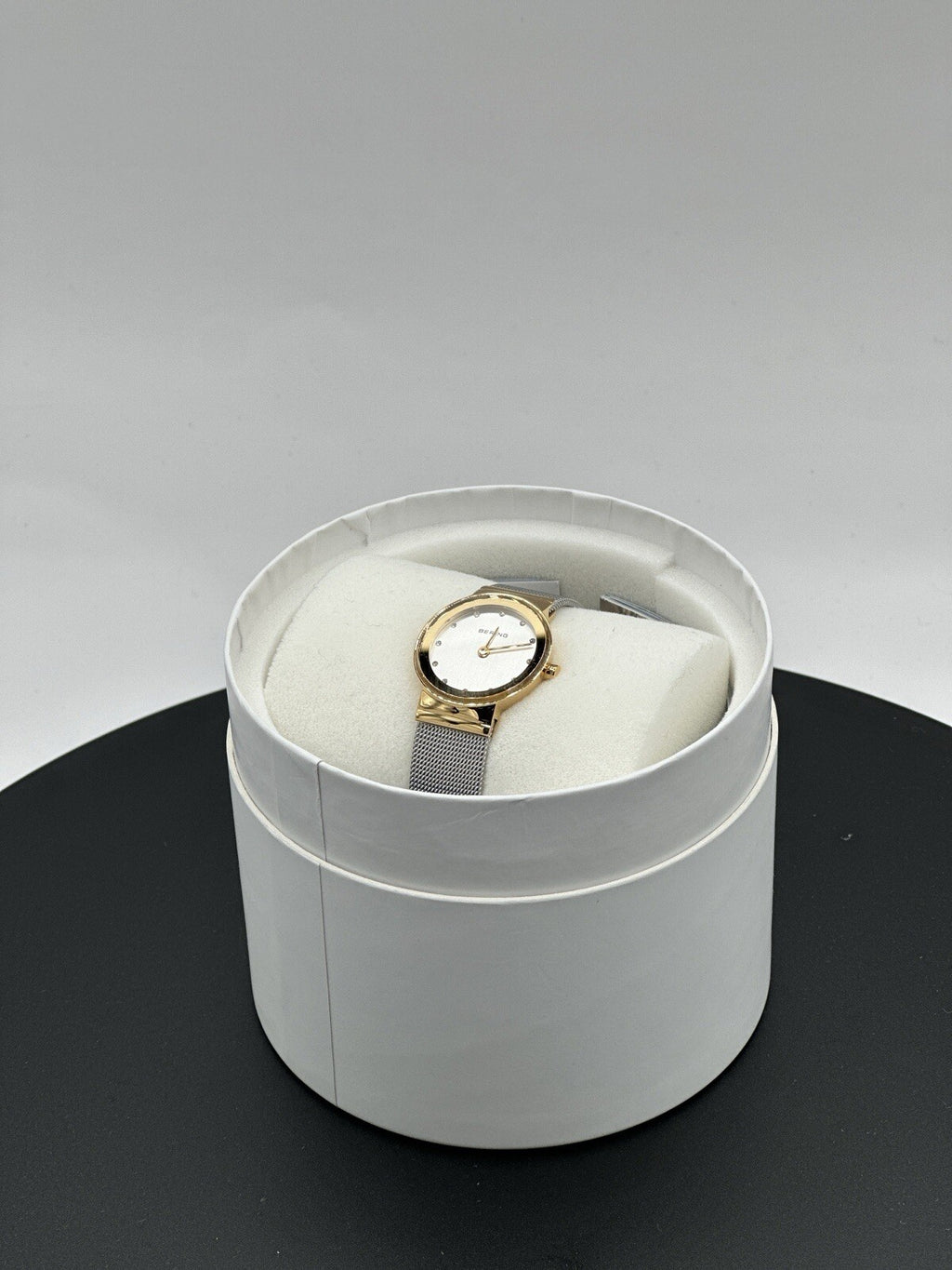 Bering Time Classic Ladies Gold-Plated Mesh Watch 10126-001 (Women's)