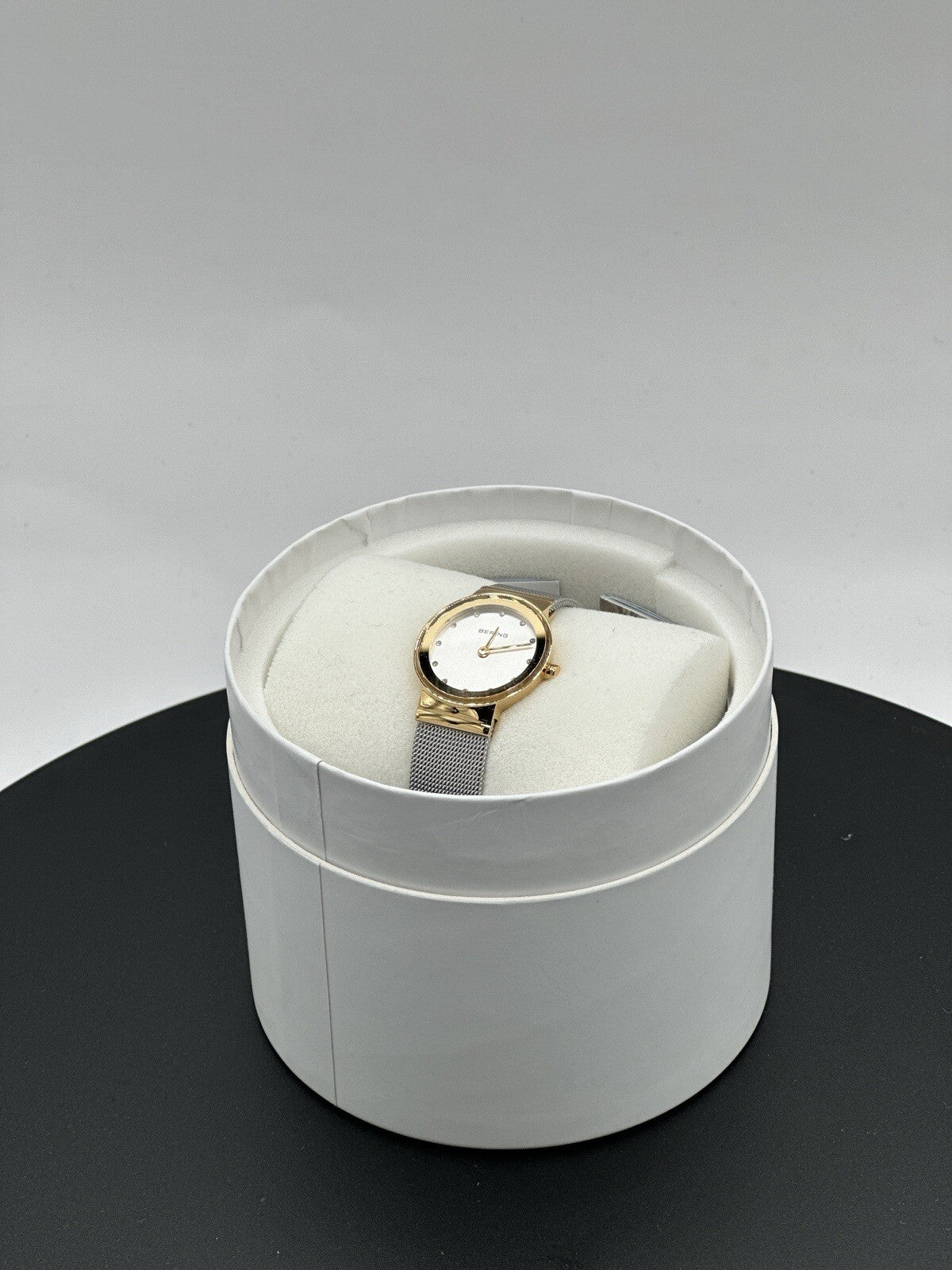 Bering Time Classic Ladies Gold-Plated Mesh Watch 10126-001 (Women's)