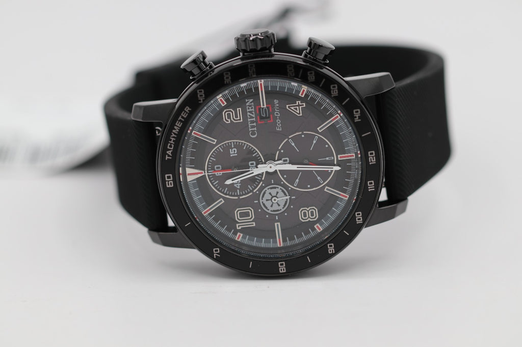 Citizen StarWars Darth Vader Eco-Drive Chrono Mens Watch CA0764-08W / MSRP $425