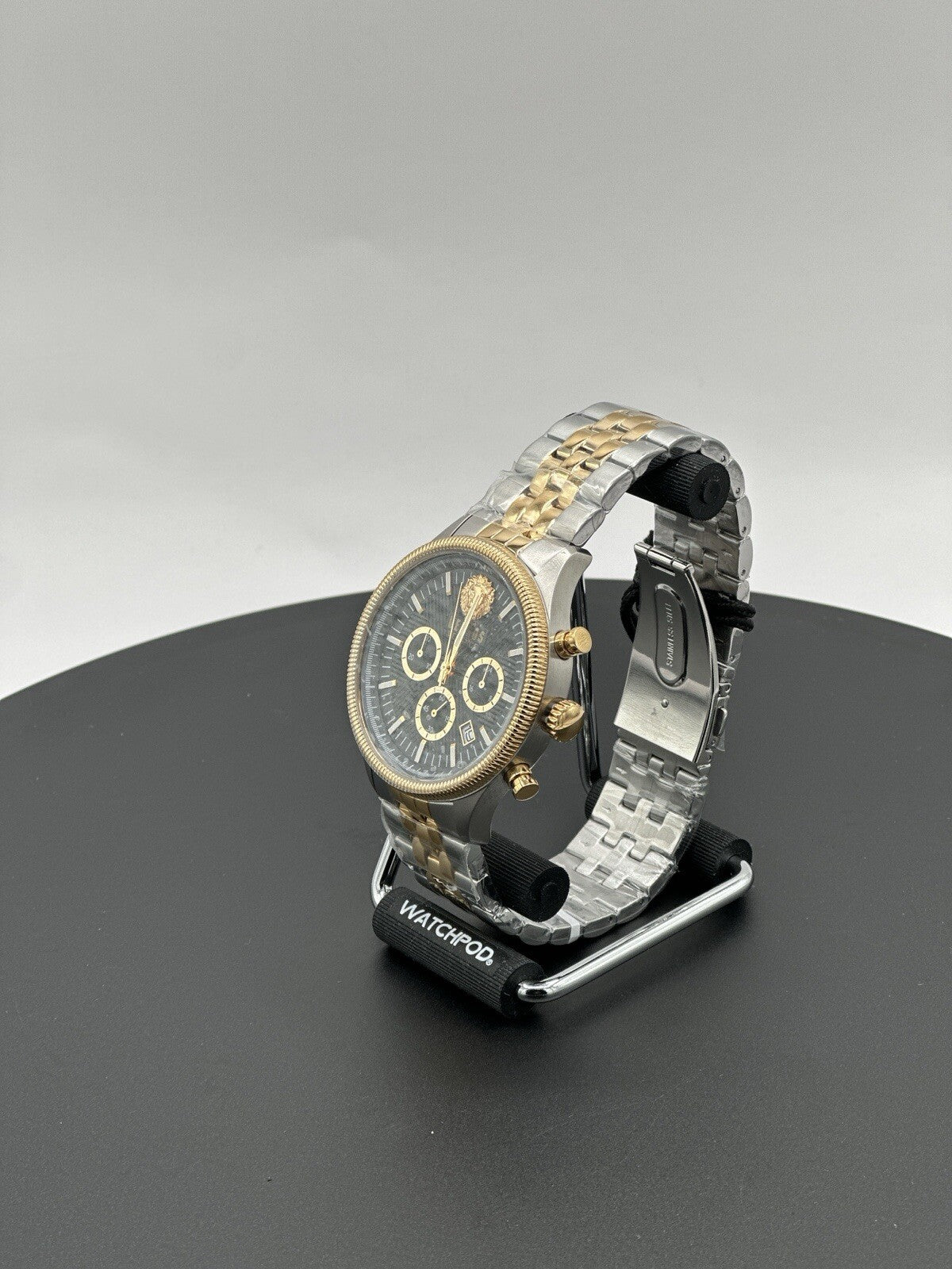Versus Versace Mens Colonne Chrono  GOLD 44mm Bracelet Fashion Watch VSP970421
