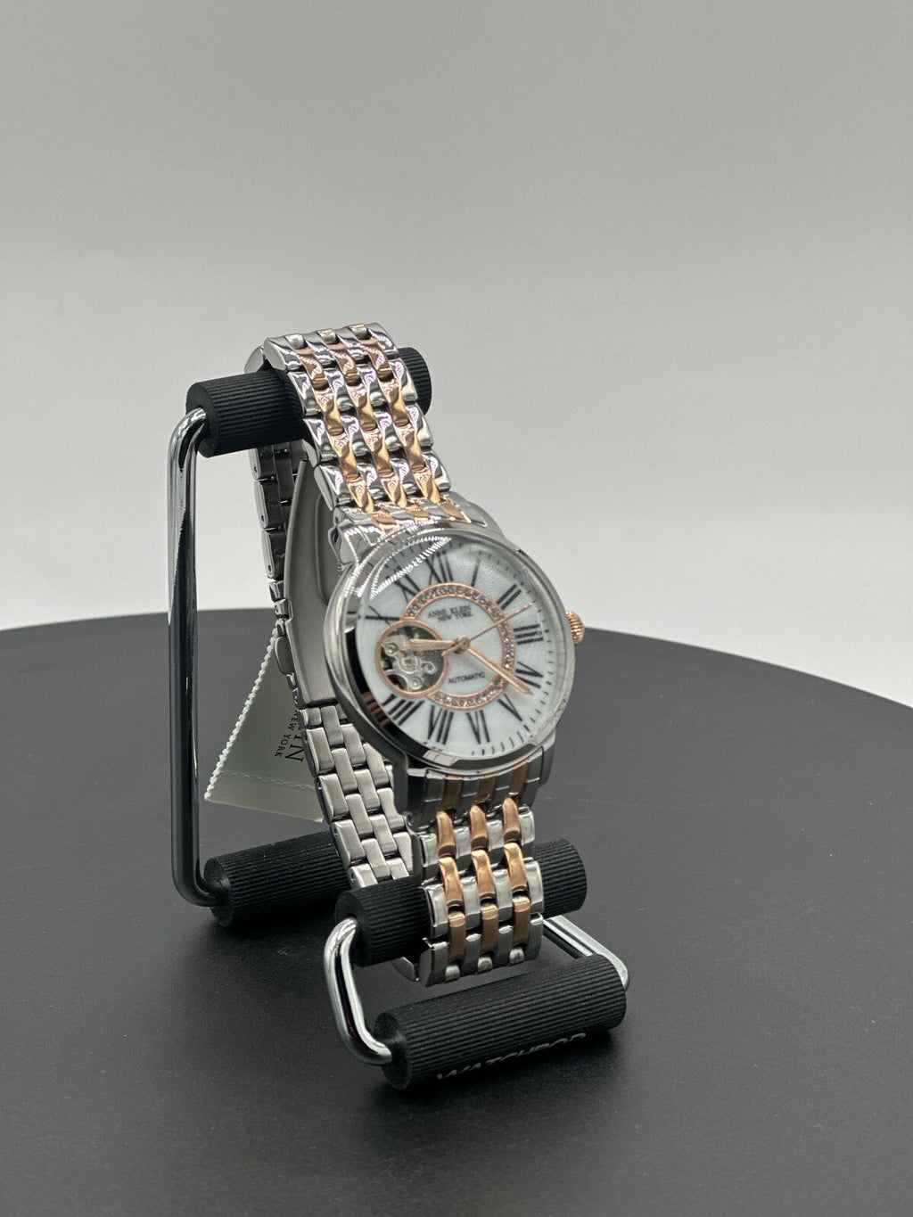 Anne Klein 12/2339MPRT 36 mm Silver Stainless Steel Case with Rose...