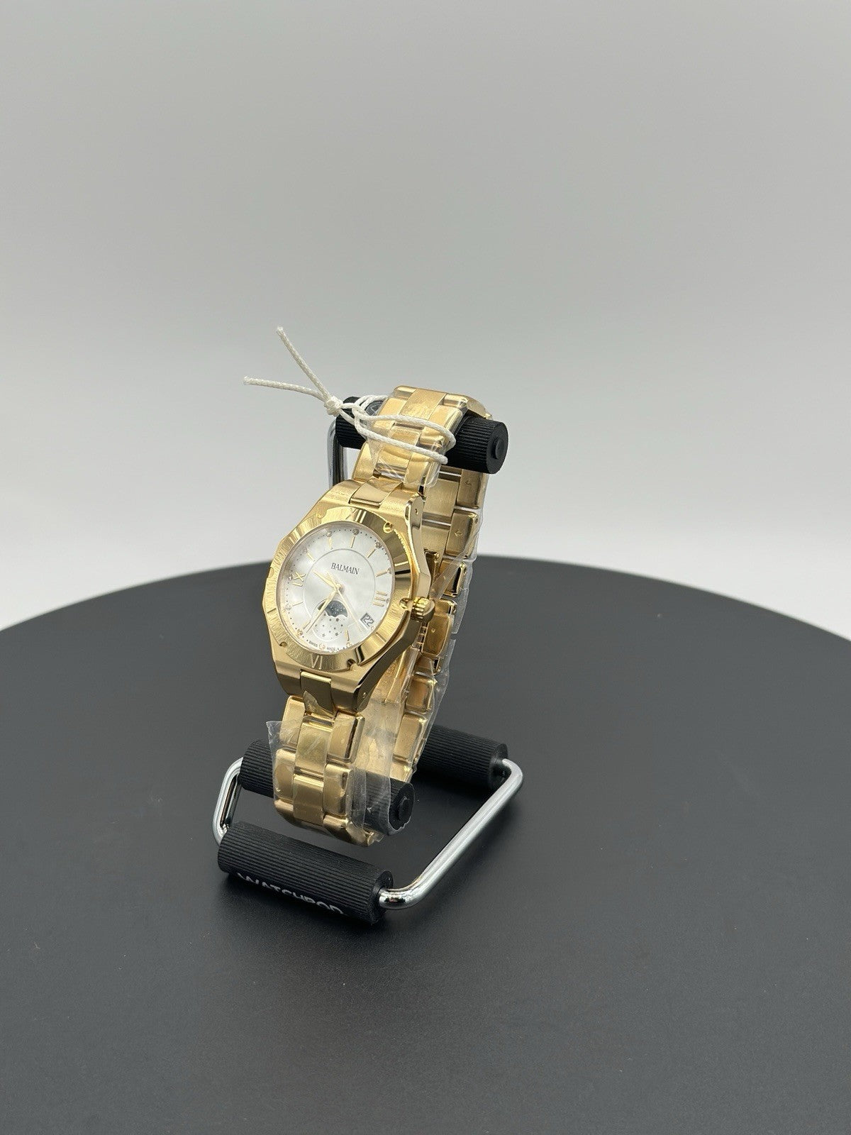 BALMAIN BE BALMAIN B45903322 MOONPHASE DIAMOND PVD GOLD WOMEN'S WATCH 33 MM NEW