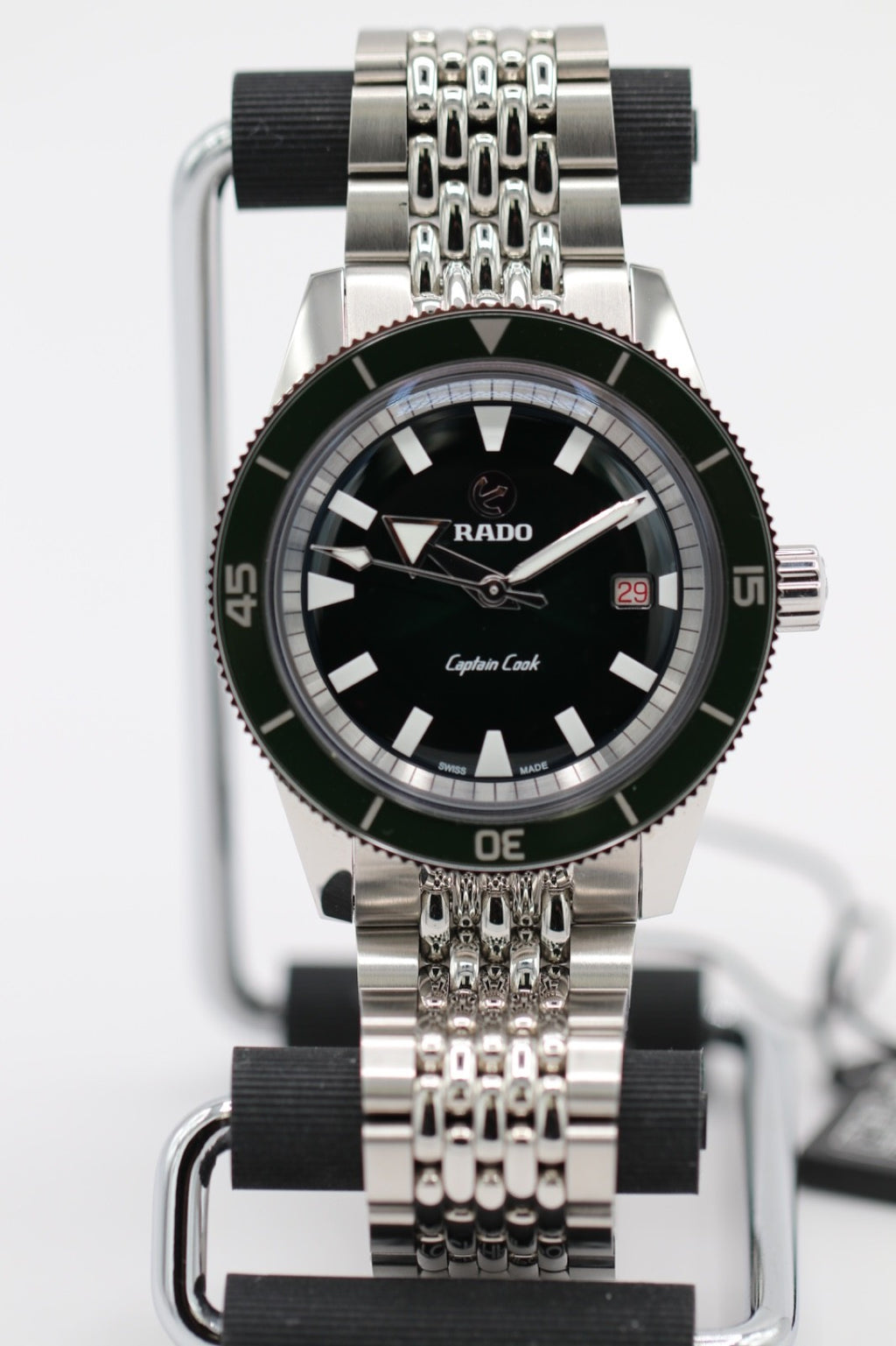 Rado Captain Cook 42mm Auto Green Dial Men's Watch R32505318