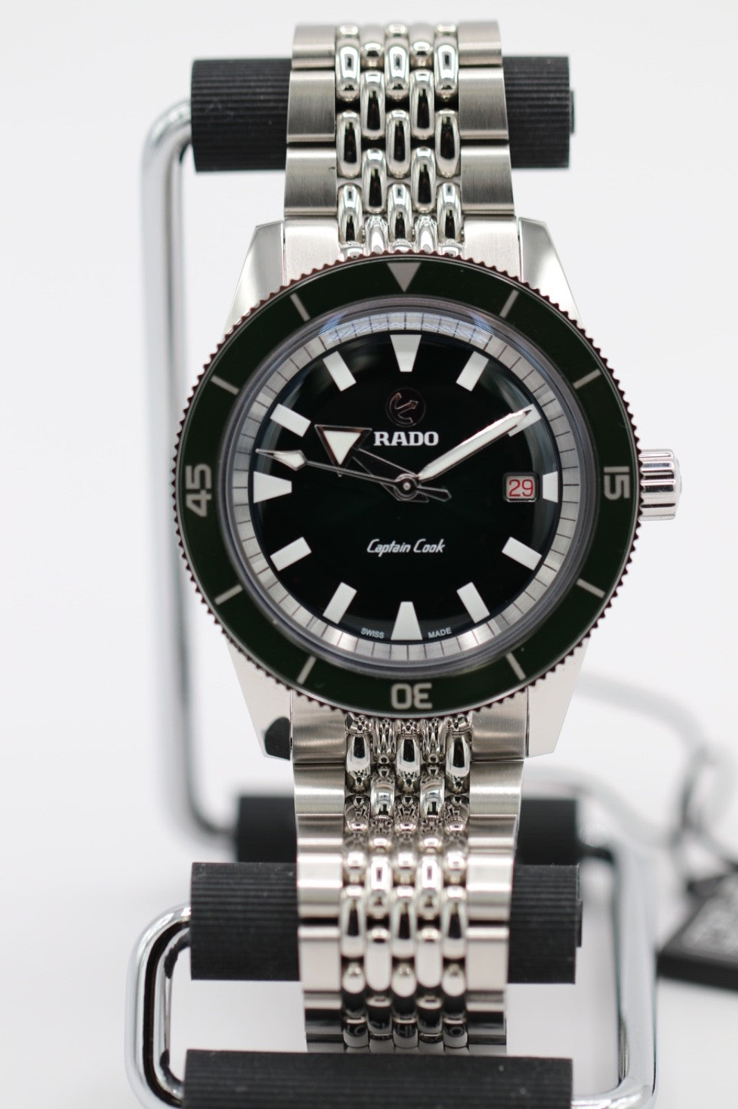 Rado Captain Cook 42mm Auto Green Dial Men's Watch R32505318
