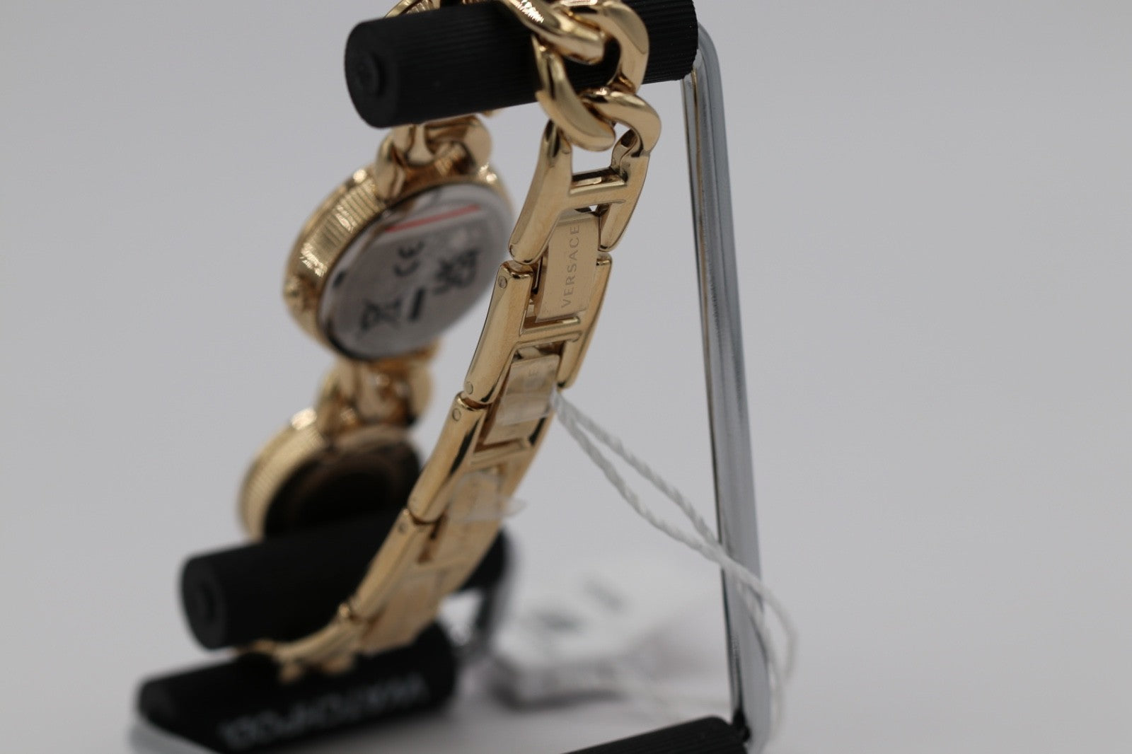 Versace Womens Stud Icon Gold 26mm Bracelet Fashion Watch