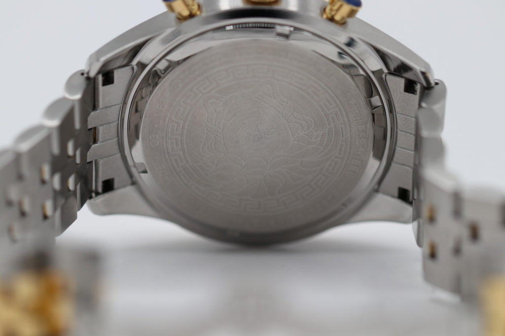 Versace Chrono Master Quartz Watch, PVD Gold, Green, 44 mm VE8R00524