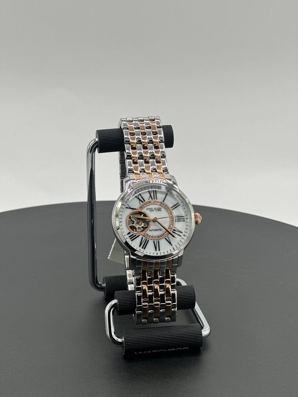 Anne Klein 12/2339MPRT 36 mm Silver Stainless Steel Case with Rose...