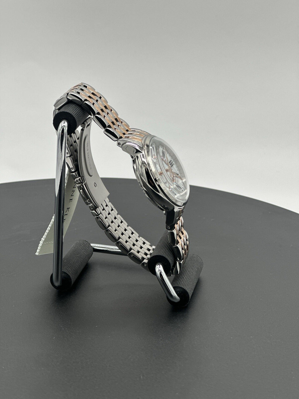 Anne Klein 12/2339MPRT 36 mm Silver Stainless Steel Case with Rose...