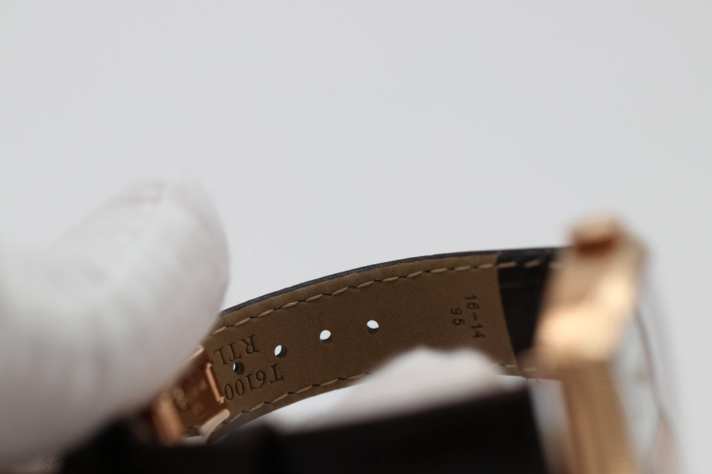 Tissot T1285053601200 Unisex Watch Analog Display Manual Movement Leather Band