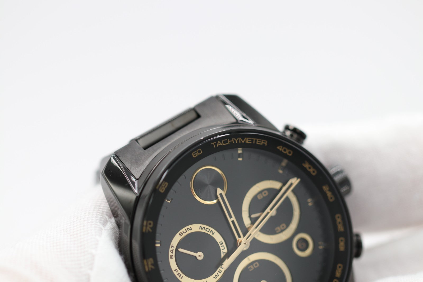 Movado BOLD Verso Chronograph Black Ion-Plated Bracelet Watch | 44mm | 3600906