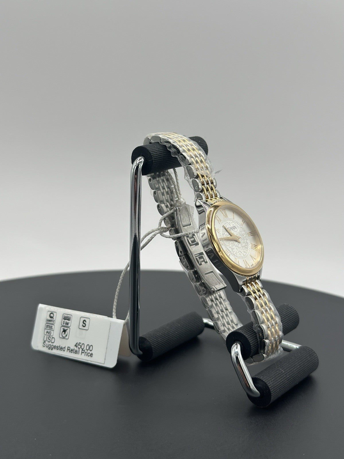 NEW Balmain B39123912 Swiss Balmain de Balmain Two-Tone Stainless Steel Bracelet