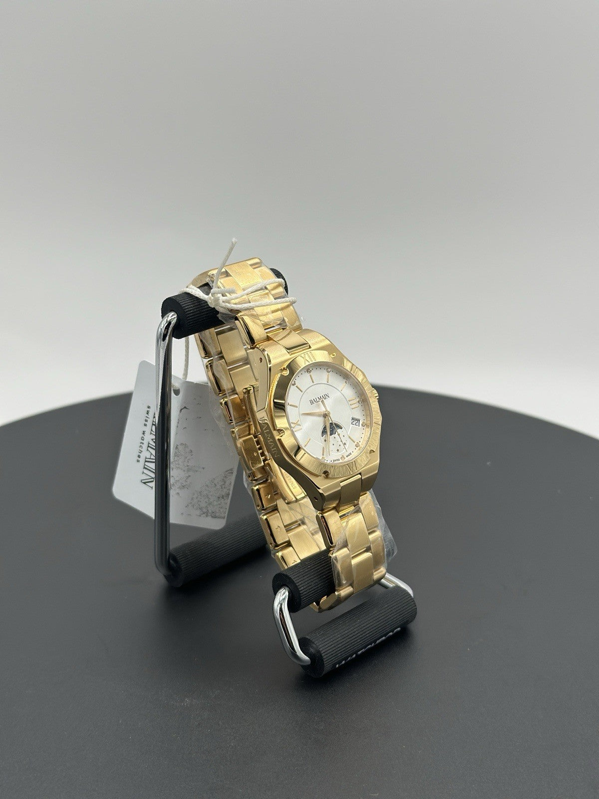 BALMAIN BE BALMAIN B45903322 MOONPHASE DIAMOND PVD GOLD WOMEN'S WATCH 33 MM NEW