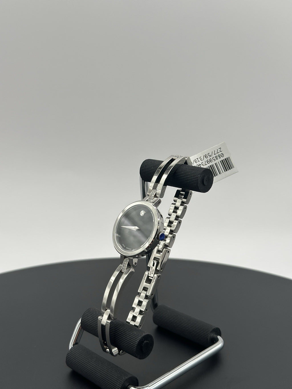 Movado 0607471 Esperanza Black Museum Dial w/Concave Dot Diamond Women's Watch