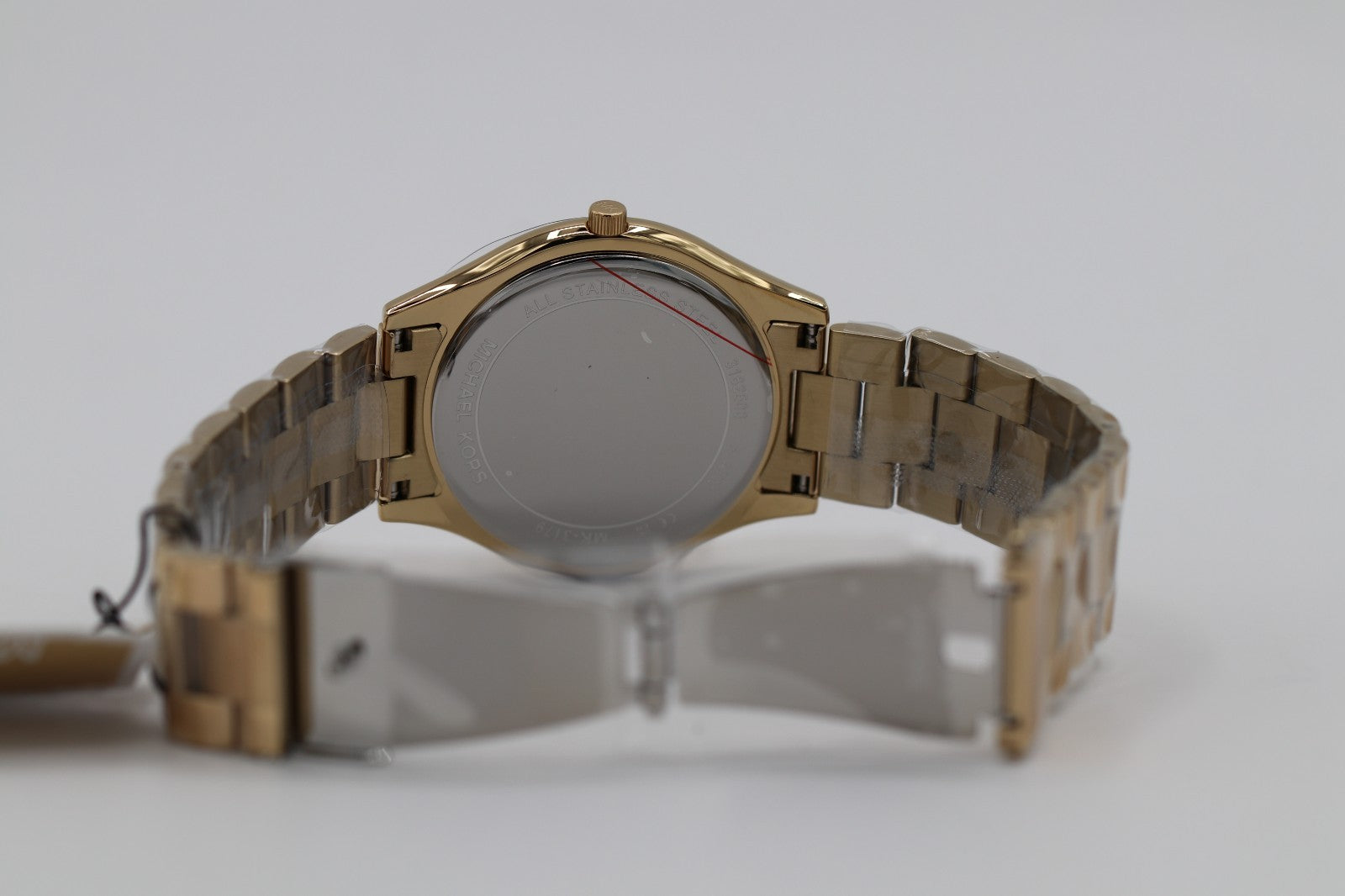 Michael Kors Slim Runway 42 mm SS Case Women's Gold-Tone Watch MK3179