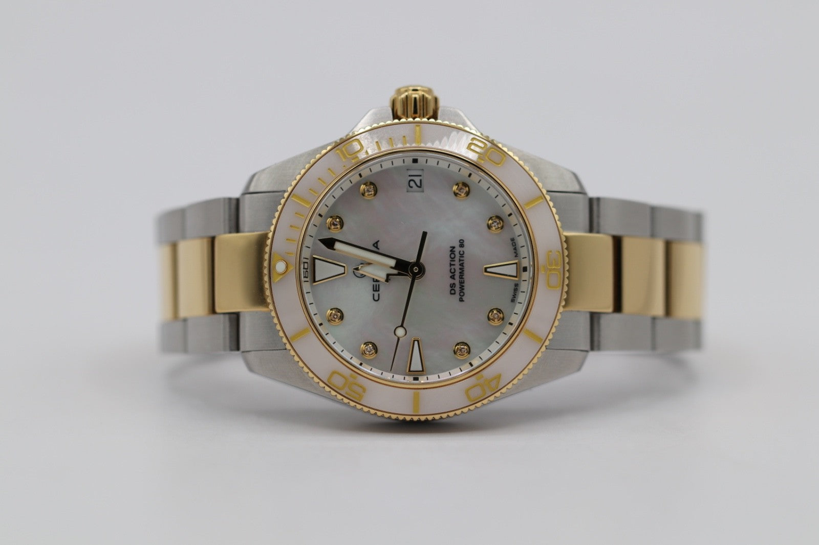 CERTINA Women Analog Automatic Casual Watch Classic Dress Mother of Pearl Dial