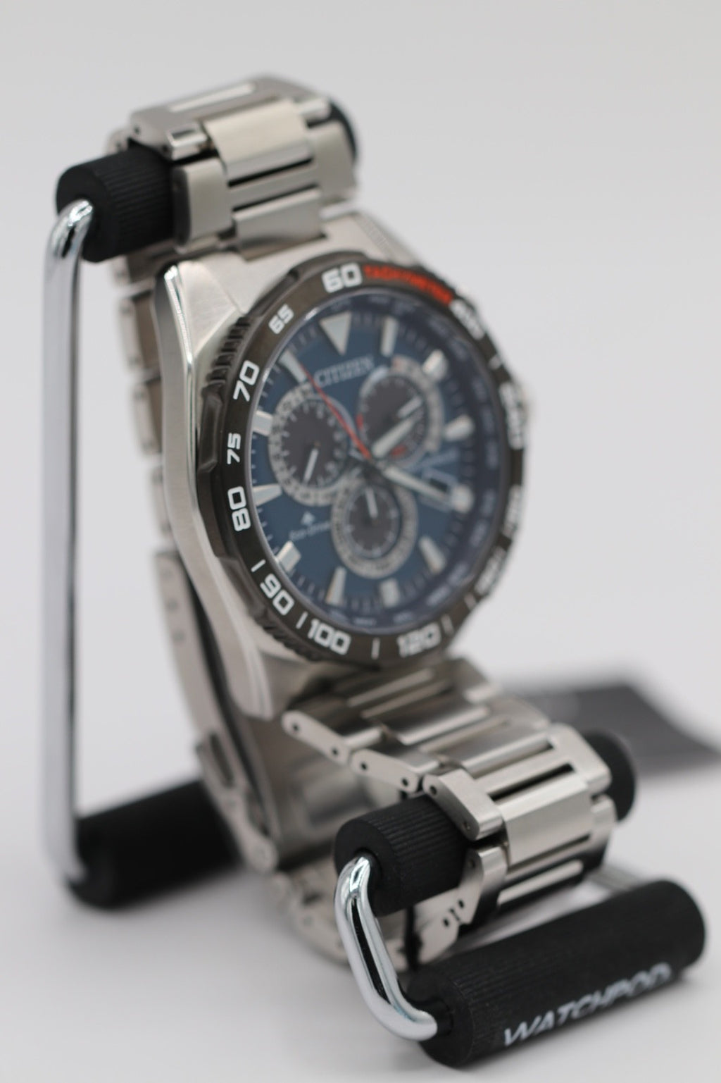 Citizen Eco-Drive CB5034-58L Men's 45mm Atomic S/Steel Chrono Watch